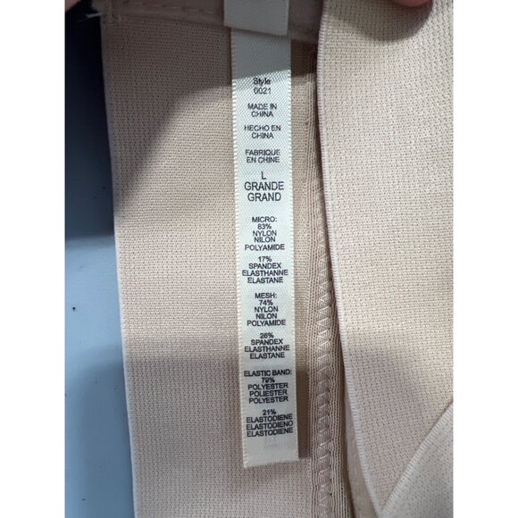 Rhonda Shear 2 Pack Molded Cup Bra with Wrap Back Size Large Black Beige 633.5 - Picture 6 of 9